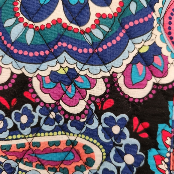 Vera Bradley Haymaker Paisley Curling & Flat Iron Travel Cover Purple Blue Pink - Picture 2 of 5